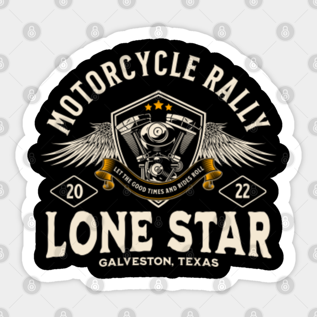 Lone Star Rally 2022 Lone Star Rally 2022 Autocollant TeePublic FR